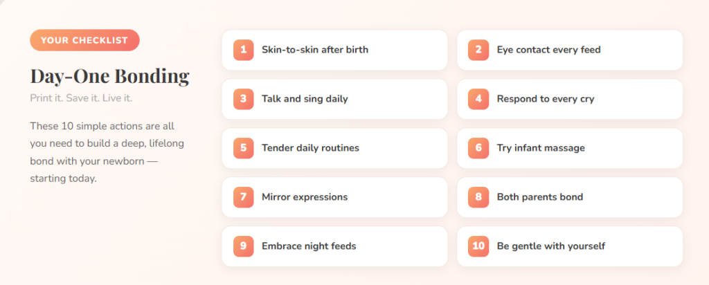 Newborn Baby Day-One Bonding