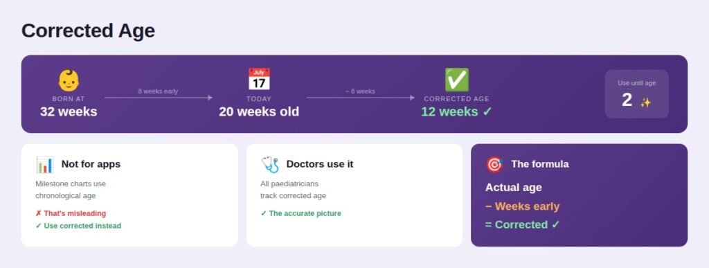 premature corrected age 