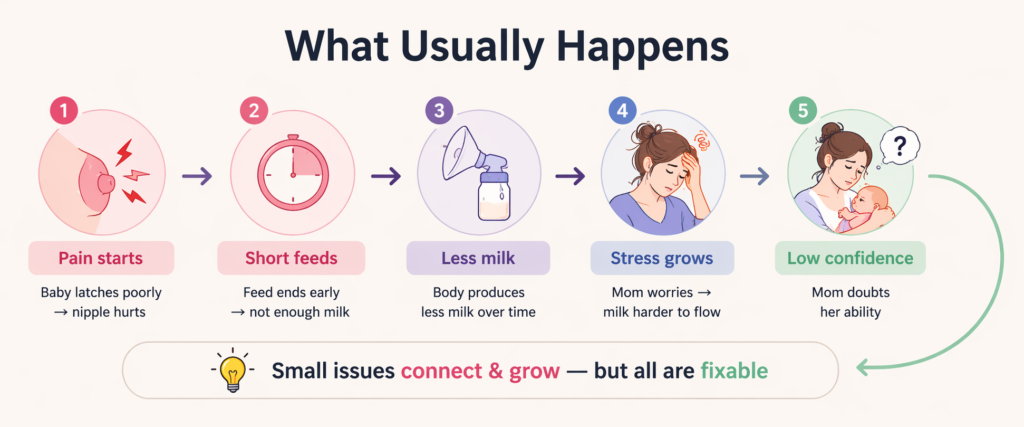 breastfeeding common feeding problems 