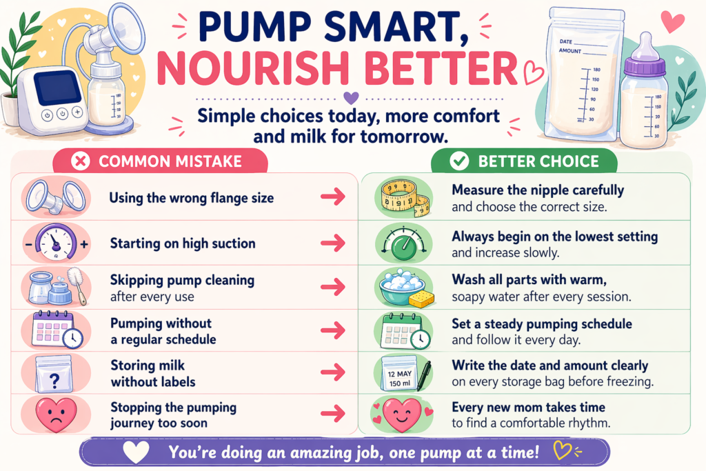  
new moms Common mistakes & better choice. Pumping methods