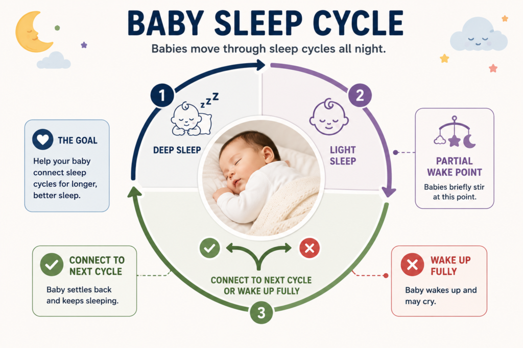 Baby nap sleep cycle issues