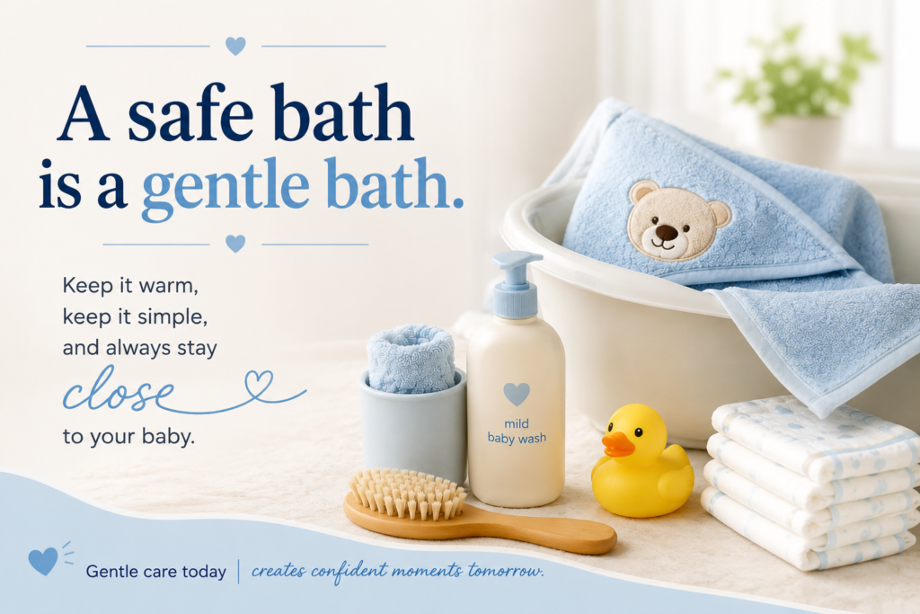 A Safe bath is a gentle bath 
